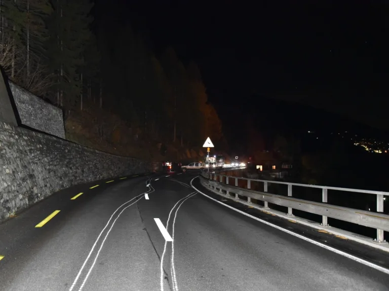 Churwalden GR - Fahrunfähig Selbstunfall verursacht