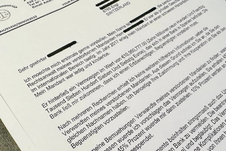 Kanton Glarus – Vorsicht «Vorschussbetrug»
