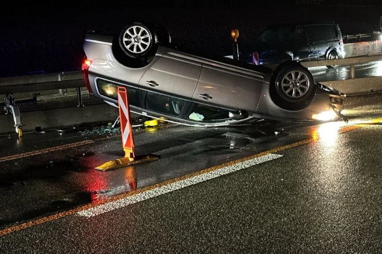  A1 Deitingen SO – Auto überschlägt sich bei Unfall