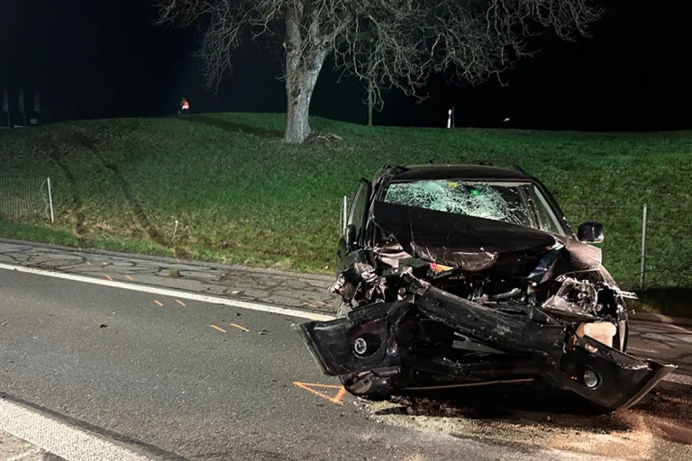 A8/Sarnen OW - 73-Jähriger stirbt bei schwerem Unfall
