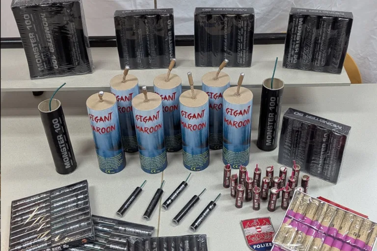 Reichenau an der Rax – Verbotene Pyrotechnik nach Unfall sichergestellt