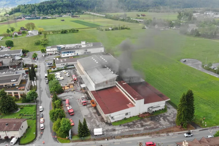 Uznach SG – Hanfplantage Brand geraten
