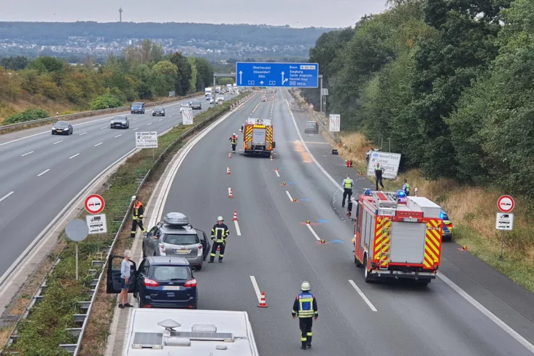 A3 Königswinter – Vier Verletzte bei Verkehrsunfall auf der Autobahn