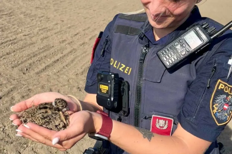 Deutsch-Wagram – Kiebitz-Küken auf Bundesstraße gerettet