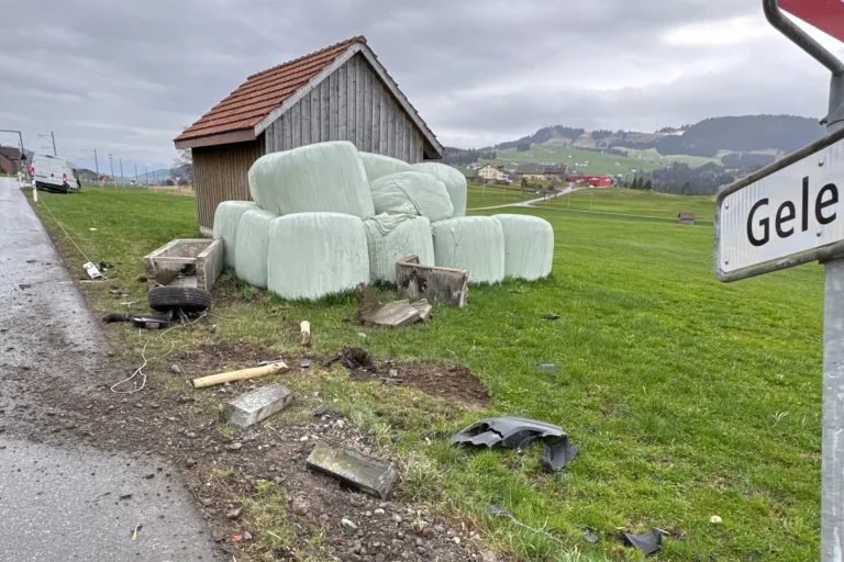 Gonten AI – 50'000 Franken Sachschaden nach Unfall