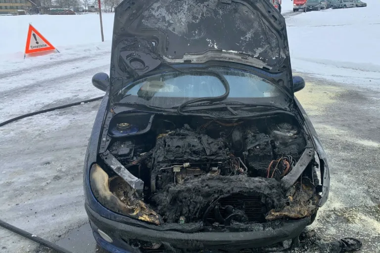 Marbach LU - Peugeot fing zu brennen an