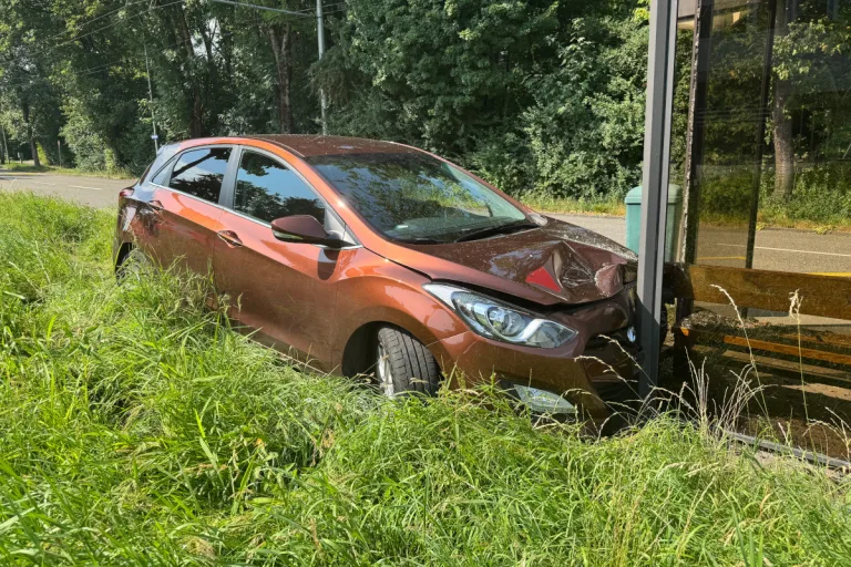 Unfall in St.Gallen – Fahrunfähig in Bushaltestelle gekracht