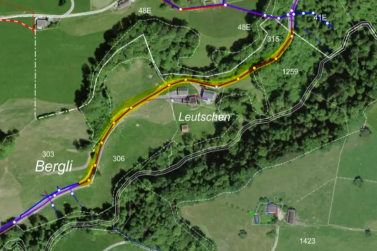 Uznach SG - Ernetschwilerstrasse wegen Kanalsanierungen gesperrt 
