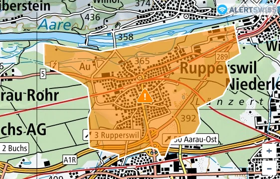 Rupperswil AG – Gasleitung beschädigt – Gebiet weiträumig meiden
