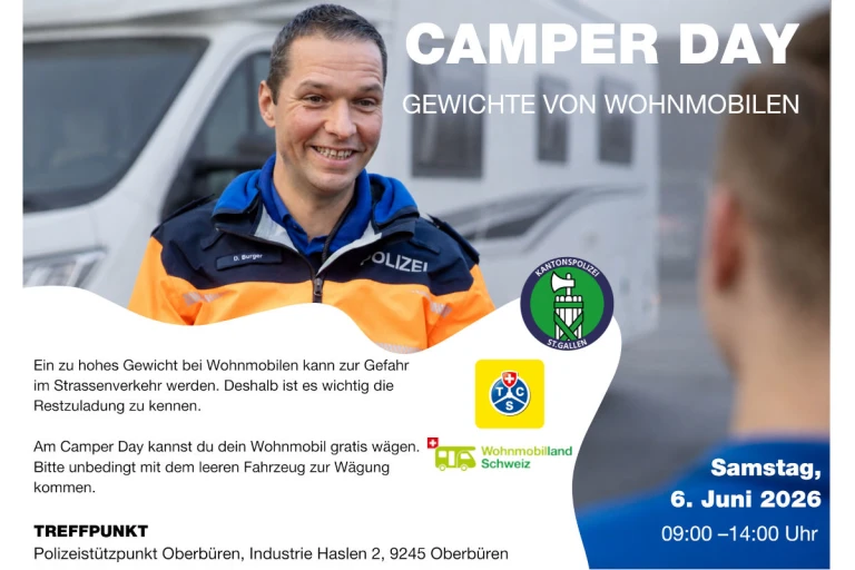 Camper Day in Oberbüren SG – Wohnmobile wiegen lassen
