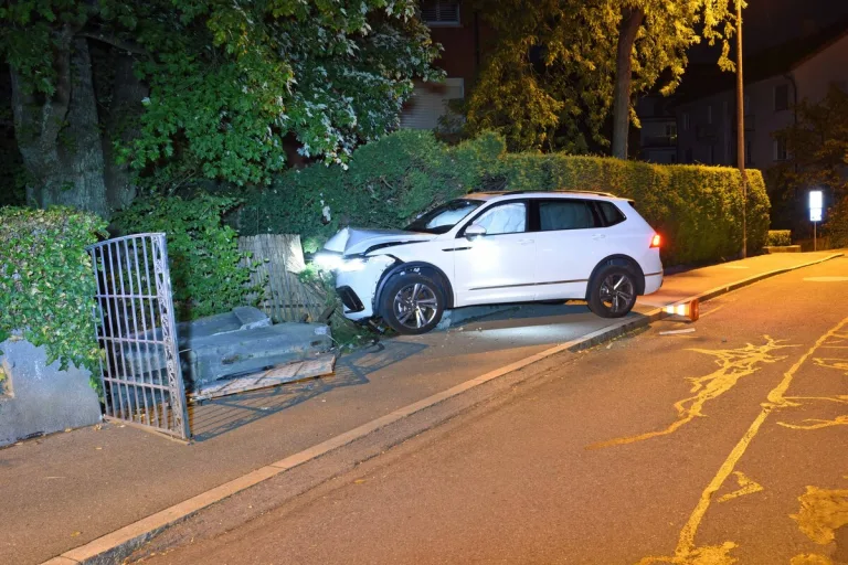Stadt Luzern - Hoher Sachschaden nach Selbstunfall 