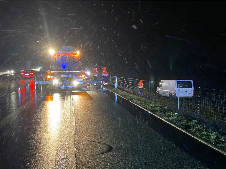 A1 Oensingen SO – Lieferwagen durchbricht Wildschutzzaun
