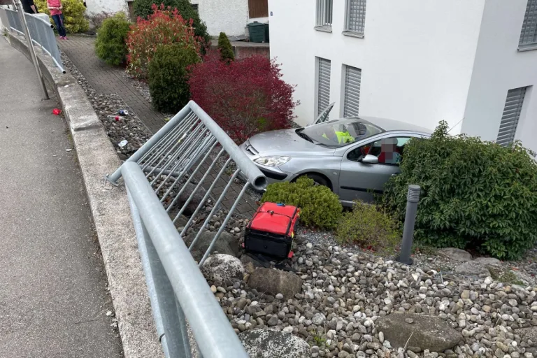 Oberlunkhofen AG - Beim ausparken Geländer durchbrochen
