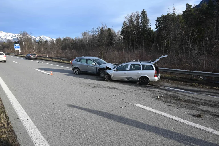 A13 Sevelen SG – Heftiger Unfall auf der Autobahn