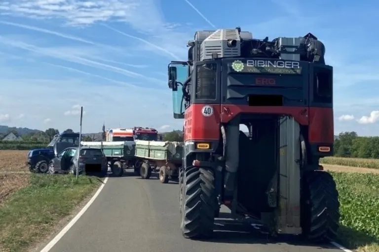 Kirchheim a.d.Weinstr. RP - Missglückter Überholvorgang führt zu Unfall