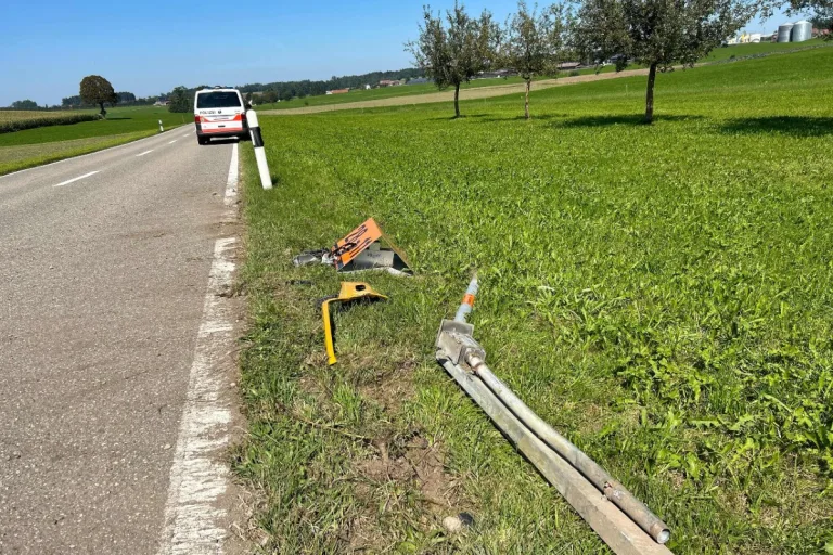  Gossau SG - Alkoholisiert Unfall verursacht und abgehauen