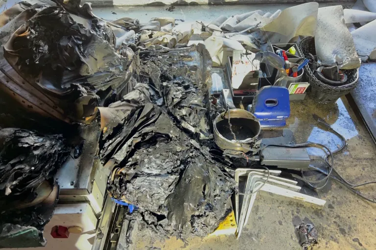 St.Gallen - Brand eines E-Scooter Akkus 