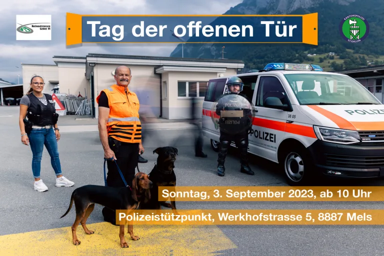 Mels SG - Tag der offenen Tür der Kantonspolizei St.Gallen