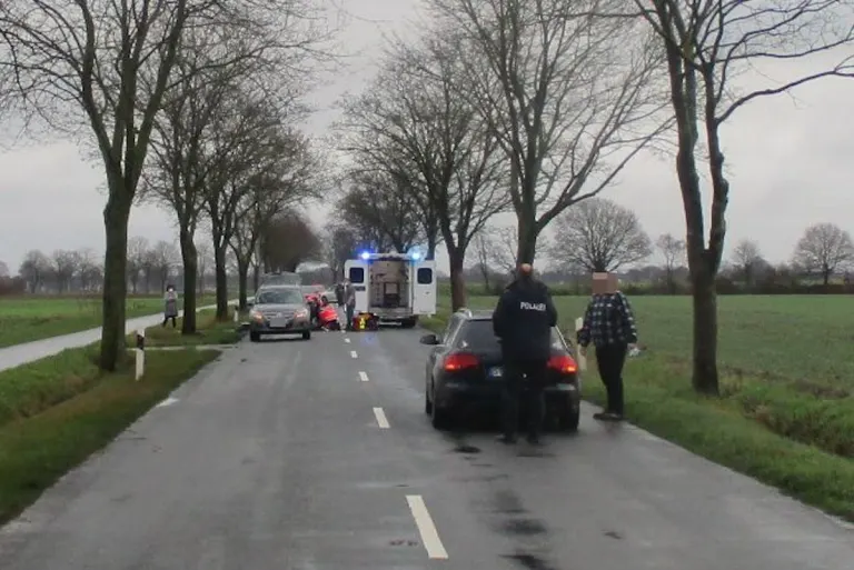 Ahlerstedt –  53-jähriger Motorradfahrer bei Unfall am Heiligabend-Vormittag schwer verletzt