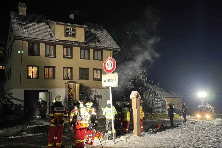 Altendorf SZ - Brand in Heizungsraum