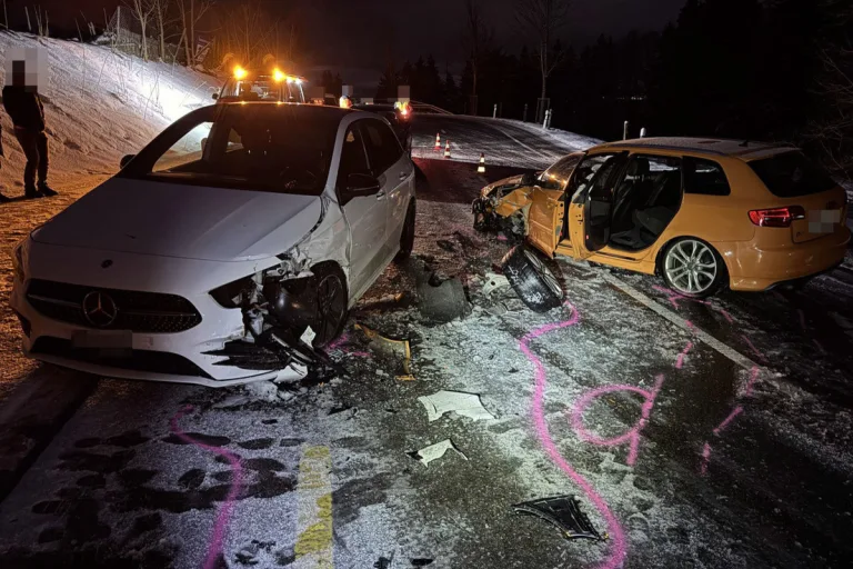 Unfall in St. Gallen – Geschwindigkeit auf Schnee nicht angepasst