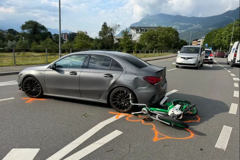 Balzers FL – Rettungshelikopter nach Unfall im Einsatz