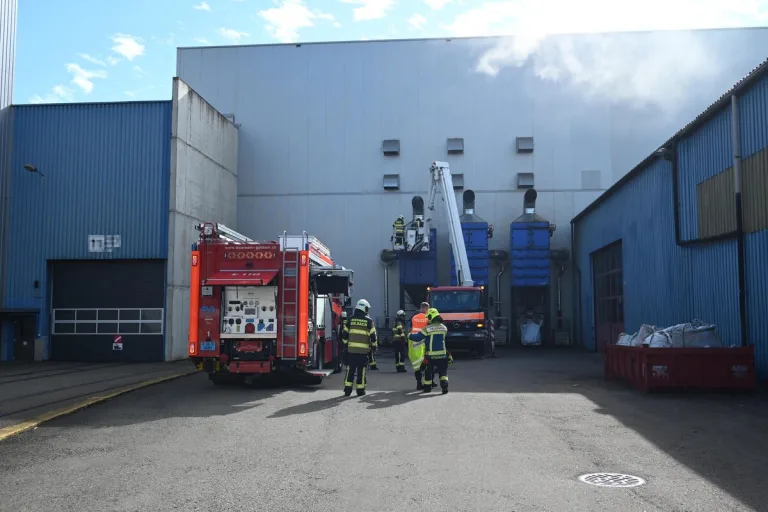 Goldach SG - Abluftfilteranlage in Brand geraten