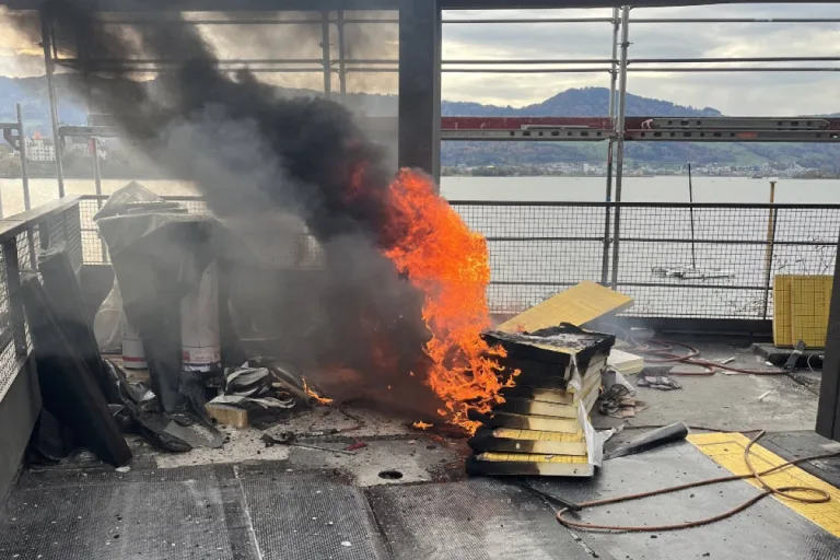 Brand auf Rapperswiler Baustelle
