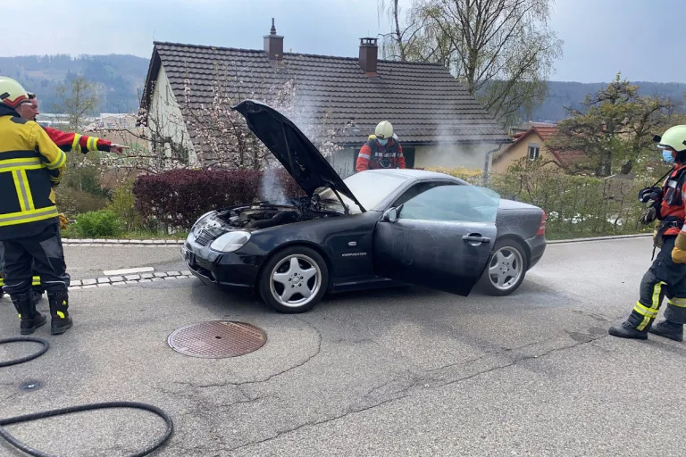 Thayngen SH – Polizei sucht Zeugen und Helfer von Autobrand
