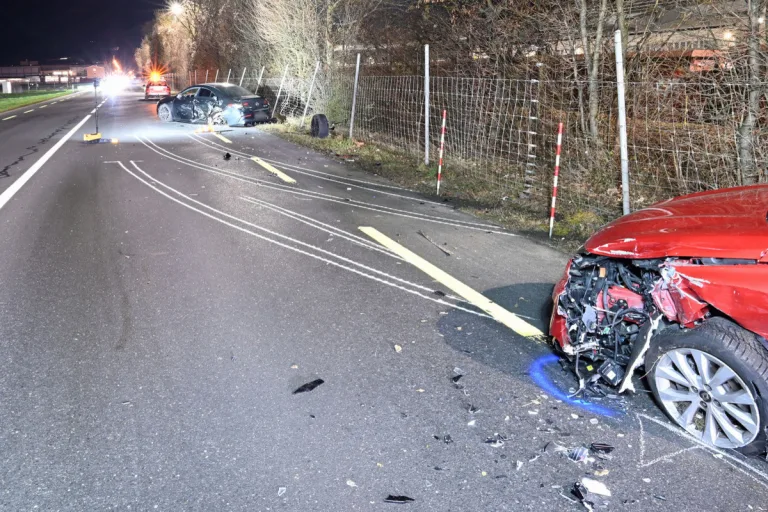 Stadt Luzern – Mit einem entgegenkommenden Auto kollidiert