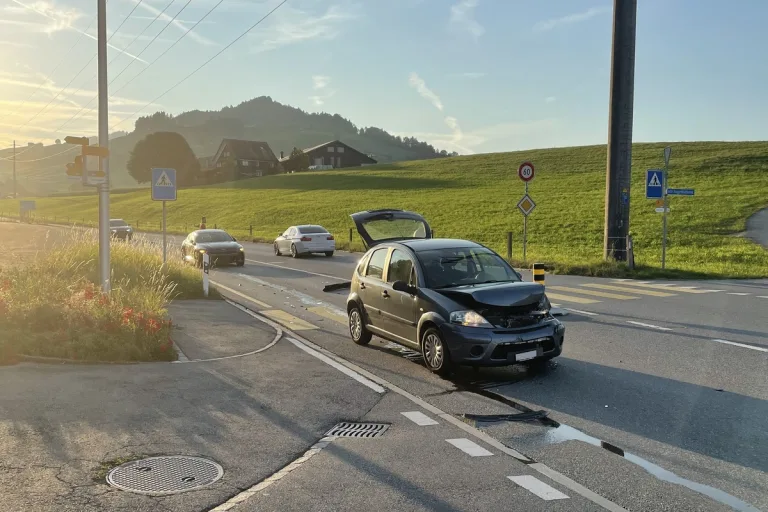 Heftige Auffahrkollision in Appenzell AI 