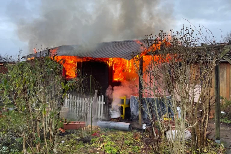 Tägerwilen TG - Brand von Schrebergartenhaus