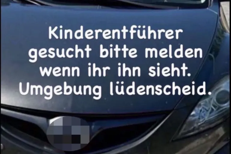 Lüdenscheid NW - Falschmeldung bezüglich eines mutmaßlichen Kindesentführer