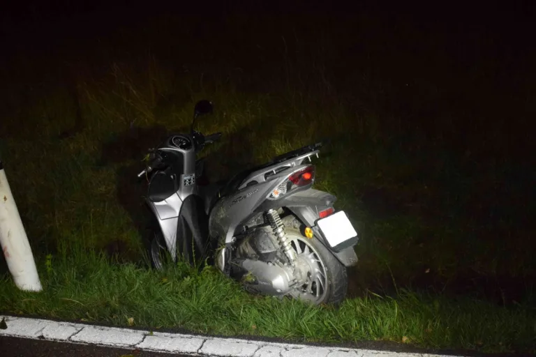Heiden AR - Selbstunfall mit Motorroller