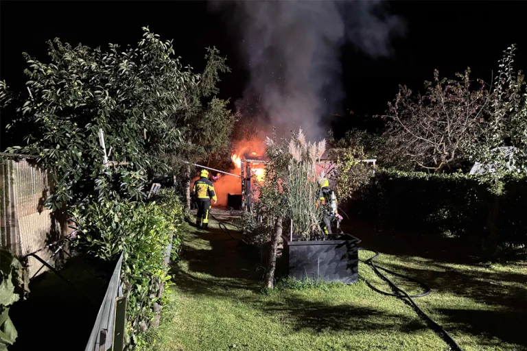 St. Margrethen SG – Brand von Häuschen in Schrebergarten