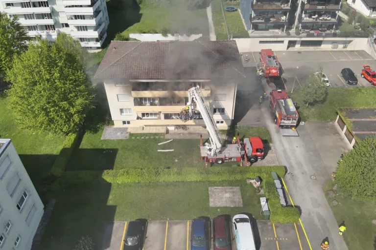 Uznach SG - Wohnung nach Brand unbewohnbar 