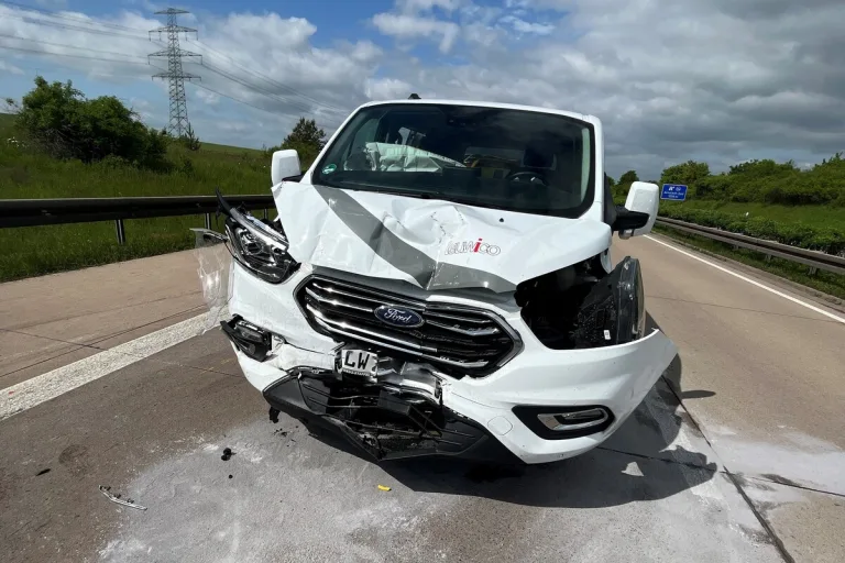 Unfall auf der A71 Höhe Arnstadt