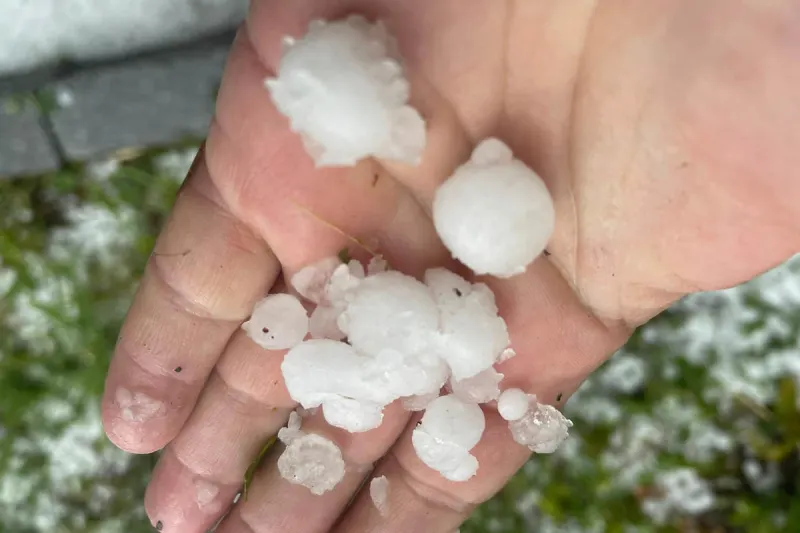 Heftige Gewitter mit Hagel und Starkregen