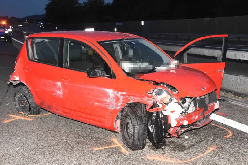 A1 St. Margrethen SG – Unfall mit Folgekollision – Fahrerin alkoholisiert
