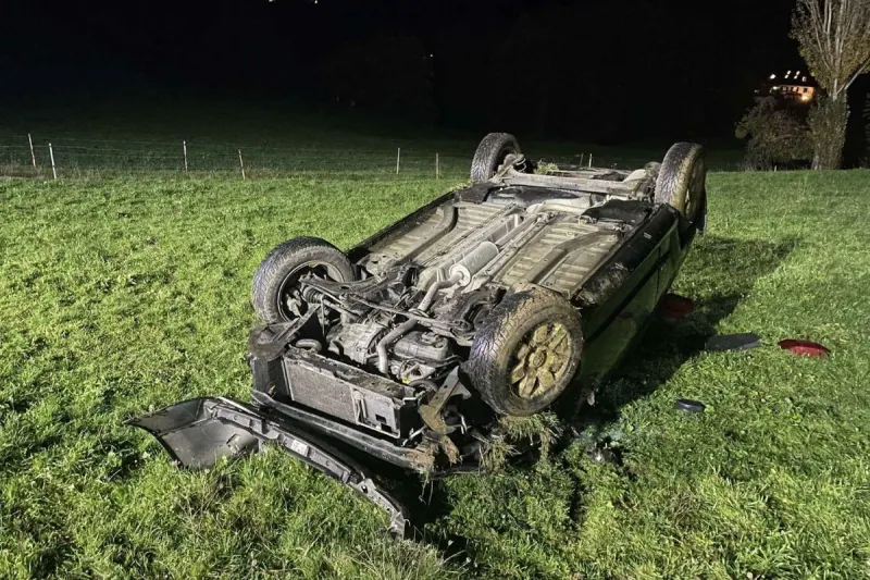 Montagny-les-Monts FR – Automatischer Notruf nach Selbstunfall