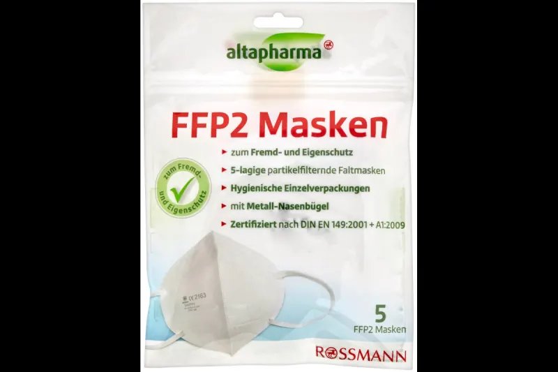 Rückruf – ROSSMANN ruft altapharma FFP2-Maske zurück