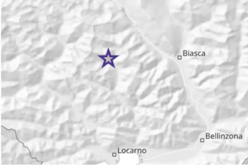 Erdbeben der Stärke 3.1 bei Brione registriert