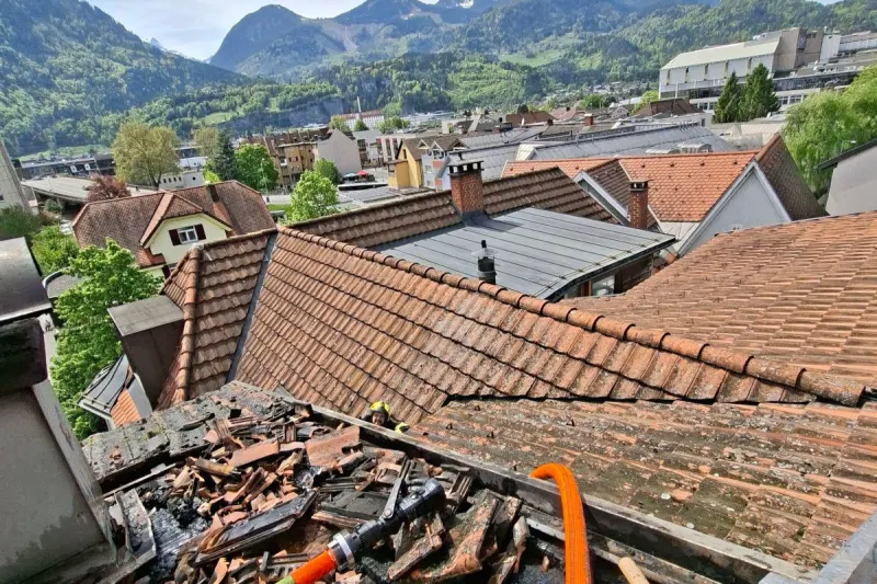 Bludenz – Dachstuhl in Brand geraten