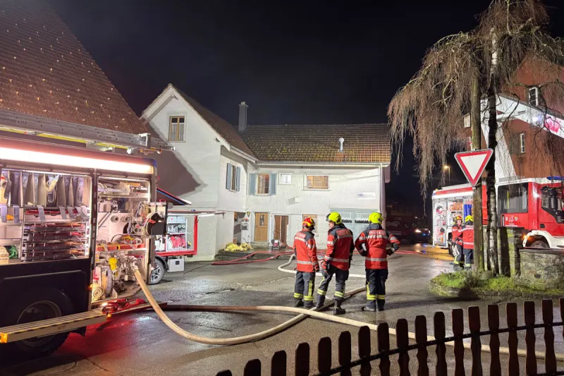 Wagerswil TG – Brand über Kachelofen