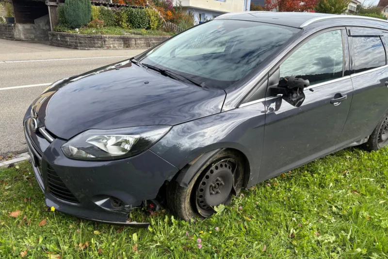 Guntershausen b. Aadorf TG – Sekundenschlaf führt zu Unfall