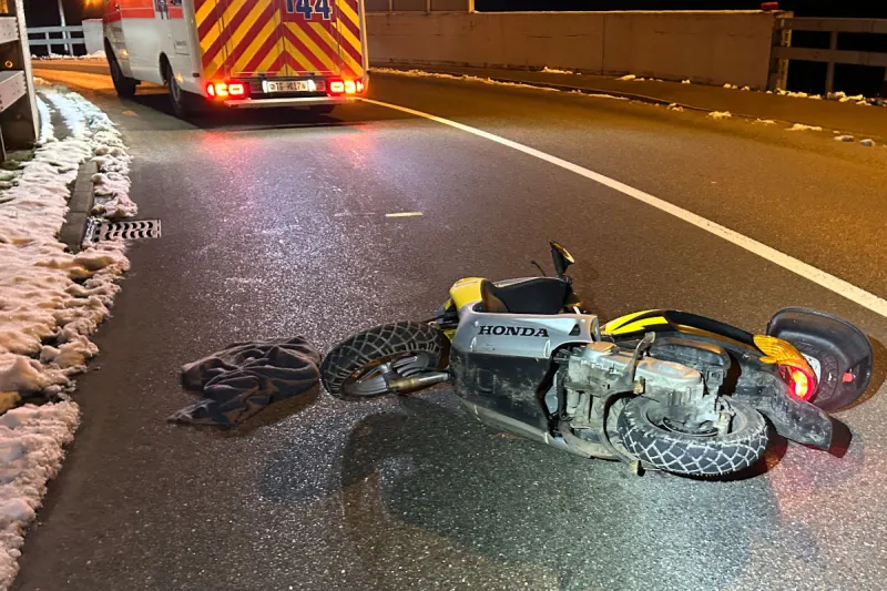 Sirnach TG – Rollerfahrer verletzt sich bei Selbstunfall