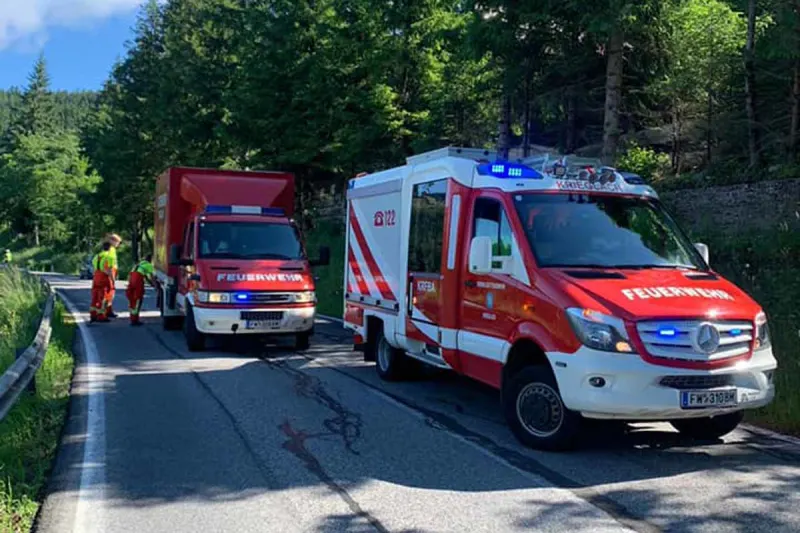 Alpl - Schwerer Motorradunfall