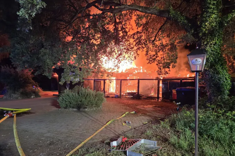 Speyer – Gaststätte bei Großbrand vollständig zerstört