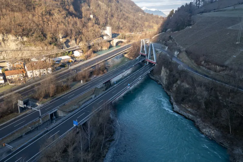 Saint-Maurice VS – Nächtliche Sperrungen auf der A9 an der Rhône-Brücke
