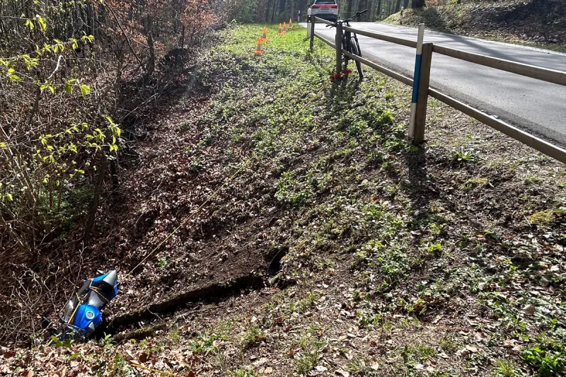 Berlingen TG – Töfffahrerin bei Selbstunfall verletzt